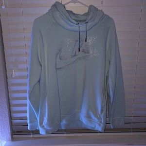 blue nike hoodie